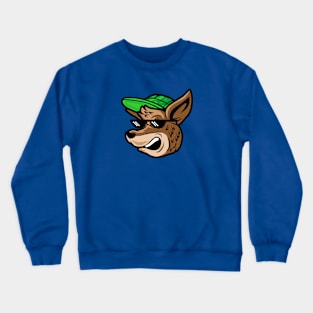 Deal With It Cartoon Kangaroo Crewneck Sweatshirt